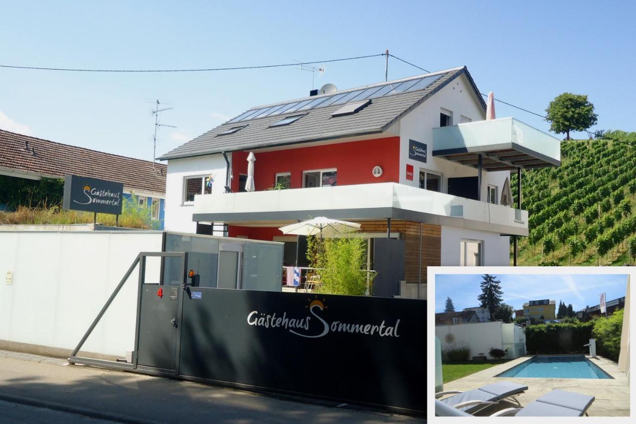 Gaestehaus Sommertal Mit Pool Im Garten, Eigener Parkplatz, 800M Zum Bodensee, 300M Zur Altstadt ميرسبرغ المظهر الخارجي الصورة