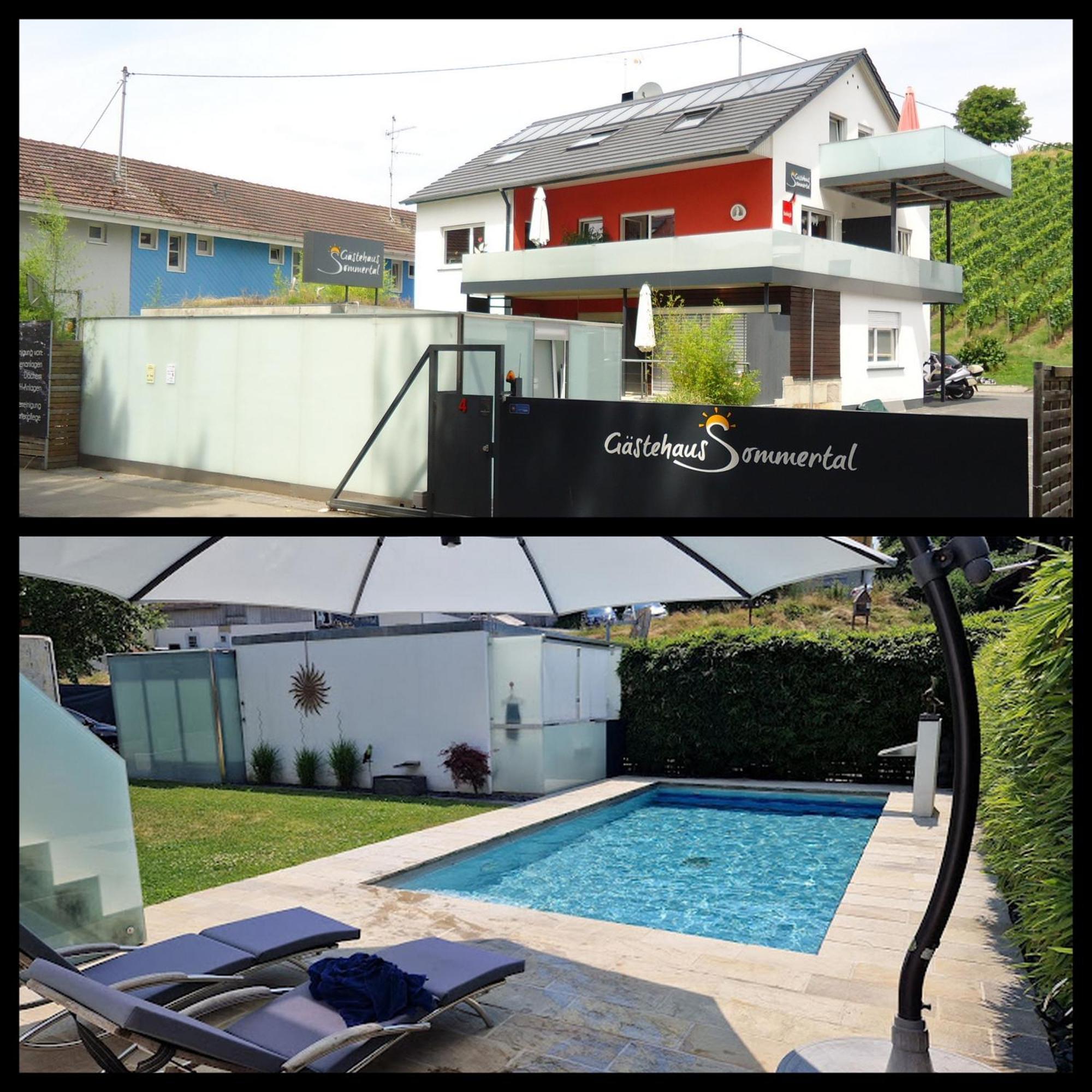 Gaestehaus Sommertal Mit Pool Im Garten, Eigener Parkplatz, 800M Zum Bodensee, 300M Zur Altstadt ميرسبرغ المظهر الخارجي الصورة